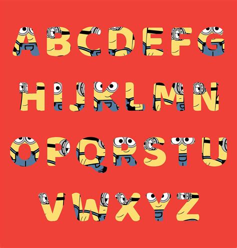 Free Printable Minion Alphabet